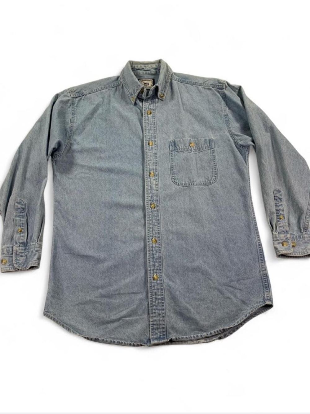 Men's Long-Sleeve Denim Shirt — Light Blue